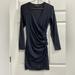 Athleta Dresses | Athleta Black Wilder Long Sleeve Faux Wrap Dress - Size Xxs - Nwt | Color: Black | Size: Xxs