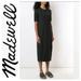 Madewell Dresses | Madewell Crew Neck T-Shirt Dress In Black Sz Xs Euc W/Side Slits | Color: Black | Size: Xs