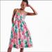 J. Crew Dresses | J. Crew Midi Dress Ratti Pineapple Print Size 6 Beautiful Tropical Dress | Color: Pink/Yellow | Size: 6