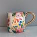 Anthropologie Dining | Anthropologie Floral “A” Mug W/Gold | Color: Gold/Pink | Size: Os