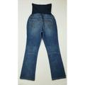 Jessica Simpson Jeans | Jessica Simpson Pm (Petite Medium) Embroidered Logo Pull Up Maternity Blue Jeans | Color: Blue | Size: 8