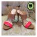 Jessica Simpson Shoes | Bright Coral Pink Jessica Simpson Heels | Color: Pink/Tan | Size: 9.5