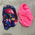 American Eagle Outfitters Accessories | Floral Polka Dot Infinity Scarfs-Bundle Of 2 | Color: Pink/Red | Size: Os