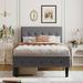 Red Barrel Studio® Twin Storage Platform Bed Upholstered/Linen | 39.6 H x 42.7 W x 82.3 D in | Wayfair 99FB7E41C9A042DE86C4F2A41327909C