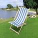 Populus Wood Sling, Chairfolding Chaise lounge Chair,Perfect For Any Outdoor Space including Beach, Garden, Swimming Pool