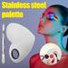 niuredltd stainless steel steel heart shaped makeup-palette spatula for blending cosmetic