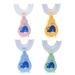 HOMEMAXS 4pcs Household Kids Toothbrushes U-shaped Toothbrushes Silicone Toothbrushes