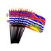 Box of 12 British Columbia 4 x6 Miniature Desk & Table Flags; 12 American Made Small Mini Canadian Province Flags in a Custom Made Cardboard Box Specifically Made for These Flags