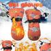 EQWLJWE Kids Winter Snow Gloves Kids Waterproof Ski Gloves Kids Warm Winter Gloves Cold Weather Windproof Gloves Thick Snowboard Sport Mittens