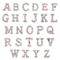 26 Pieces Patch A-Z Alphabet Letter Stickers Letter Patch Alphabet Applique English Letter for DIY Craft Supplies - Style 2