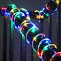 Rosnek LED Rope Lights Battery Operated String Lights 16.4Ft 50 LEDs 8 Modes Outdoor Waterproof Fairy Lights for Camping Party Garden Holiday Xmas Decoration