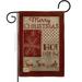 Breeze Decor BD-XM-G-114171-IP-DB-D-US18-SB 13 x 18.5 in. Ho Red Collage Burlap Winter Christmas Impressions Decorative Vertical Double Sided Garden Flag