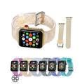 Luxtrada compatible for Apple Watch 38mm 40mm replacement bands Women Glitter Iwatch Series8/7/6/5/4/3/2/1 Apple Watch SE Silicone Strap Gold