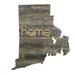 Large Rustic Farmhouse Rhode Island Home State Reclaimed Wood Wall Sign