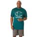 Men's Big & Tall Champion® Performance Logo Tee by Champion in Marine Green (Size XLT)