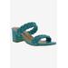 Women's Fuss Slide Sandal by Bellini in Turquoise Smooth (Size 8 1/2 M)