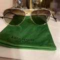 Kate Spade Accessories | Ladies Gold Aviator Sunglasses | Color: Gold | Size: Os