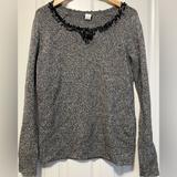 J. Crew Sweaters | J.Crew Gray Sweater With Sequin Detailing Sz Med | Color: Black/Gray | Size: M