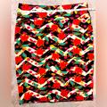 Lularoe Skirts | Lularoe (Llr) 2xl Chevron Tulip Cassie Skirt. | Color: Black/Red | Size: 2x