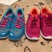 Nike Shoes | New Women’s 2 Pairs Nike Free 5.0 Neon Colors Sneakers 5 Y Us | Color: Pink | Size: 7.5