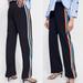 Zara Pants & Jumpsuits | Nwot Zara Women’s Flowing Rainbow Rib Striped Elastic Waist Trousers Pride Sz L | Color: Black/Blue | Size: L