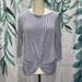 Anthropologie Tops | Anthropologie W5 Blue And White Striped Shirt With Front Knot Detail | Color: Blue/White | Size: S