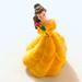 Disney Other | Disney Belle Figure 3.5” Vintage Y2k Beast Princess Yellow Rose | Color: Yellow | Size: Os