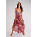 Free People Dresses | Free People Real Love Backless Halter Boho Maxi Dress | Color: Pink/Red | Size: M