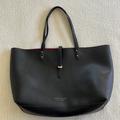 Victoria's Secret Bags | Faux Leather Tote Bag | Color: Black/Red | Size: Os