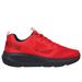 Skechers Boy's GO RUN Elevate - Cipher Sneaker | Size 6.0 | Red | Textile/Synthetic | Vegan | Machine Washable