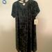 Lularoe Dresses | Lularoe Carly Swing Dress | Color: Black/Silver | Size: S