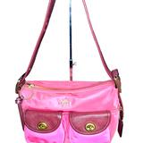 Coach Bags | Coach Coach 91741 Colorblock Nylon Cargo Shoulder Bazg 23 Orchard Multi Nwt | Color: Brown/Pink | Size: Os