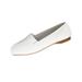 Blair Women's Classique® “Sophia” Comfort Slip-Ons - White - 7 - Medium