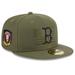 Men's New Era Green Boston Red Sox 2023 Armed Forces Day On-Field 59FIFTY Fitted Hat