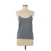Yaffa Activewear Active Tank Top: Gray Activewear - Women's Size Small