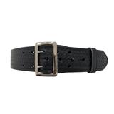 Perfect Fit 2.25in Fully Lined Sam Browne Leather Belt Basket Weave Chrome Buckle Black 32 8000-BW-CH-32