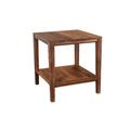 Porter Designs Fall River Solid Sheesham Wood End Table, Natural - Porter Designs 05-117-25-4424