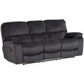 Porter Designs Ramsey Microfiber Reclining Sofa, Gray - Porter Designs 03-112C-01-6014