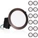 TORCHSTAR 8" Ultra Slim 3000K Remodel IC LED Canless Recessed Lighting Kit, Metal in Brown/White | 0.39 H x 8.94 W in | Wayfair F-49767