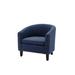 Armchair - Red Barrel Studio® 29.1 inches Wide Armchair Microfiber/Microsuede/Fabric in Blue/Navy | 29.47 H x 29.1 W x 25.1 D in | Wayfair