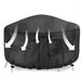 Arlmont & Co. Breathable Patio Dining Set Cover in Black | 28 H x 62 W x 62 D in | Wayfair 6D75C1C0D4E347A78665065C3E12D43C