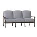 Woodard Casa 77.75" Wide Patio Sofa Metal/Sunbrella® Fabric Included in Brown | 35.25 H x 77.75 W x 35.5 D in | Wayfair 3Y0420-48-71A