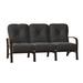 Woodard Fremont Patio Sofa Metal/Sunbrella® Fabric Included in Black/Brown | 35.5 H x 75.25 W x 35.75 D in | Wayfair 9U0420-48-54A