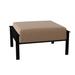 Woodard Jax Outdoor Ottoman w/ Cushion Metal in Gray/Brown | 13 H x 28.75 W x 24.5 D in | Wayfair 2J0086-92-01Y