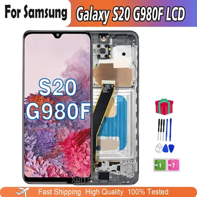 Testé OLEwiches LCD pour Samsung Galaxy S20 G980F/DS SM-G980 LCD écran tactile pour Galaxy S20 écran