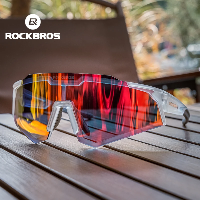 ROCKBROS lunettes de vélo lentille photochromique/polarisée lunettes de soleil de vélo lunettes de protection solaire sport vtt route adulte lunettes de cyclisme