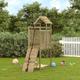 vidaXL Playhouse with Climbing Wall Impregnated Wood Pine