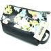 Kenneth Cole Reaction Triple Section Cosmetic Case Black/Floral - NEW