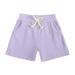 Pimfylm Shorts Baby and Toddler Boys Pull on Cargo Shorts Purple 2-3 Years