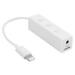 Apple Authorized 3.5mm audio + charge lightning Male to Female Adapter Cable 6 inch